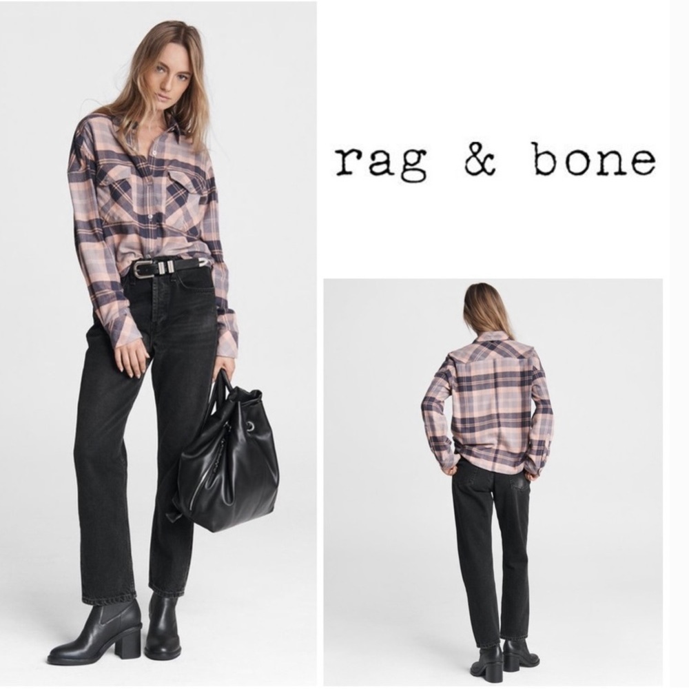 ❣️NEW RAG & BONE CRUZ COTTON PLAID SHIRT